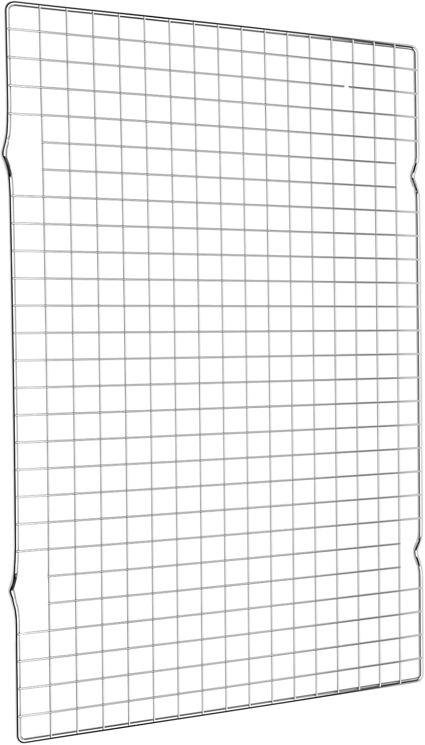 Cooling Rack for Baking, 16X10 Inches Baking Rack, Thick Wire Cookie Rack for Cooking, Roasting, Grilling, Drying, Oven Safe, Fits Half Sheet Pan