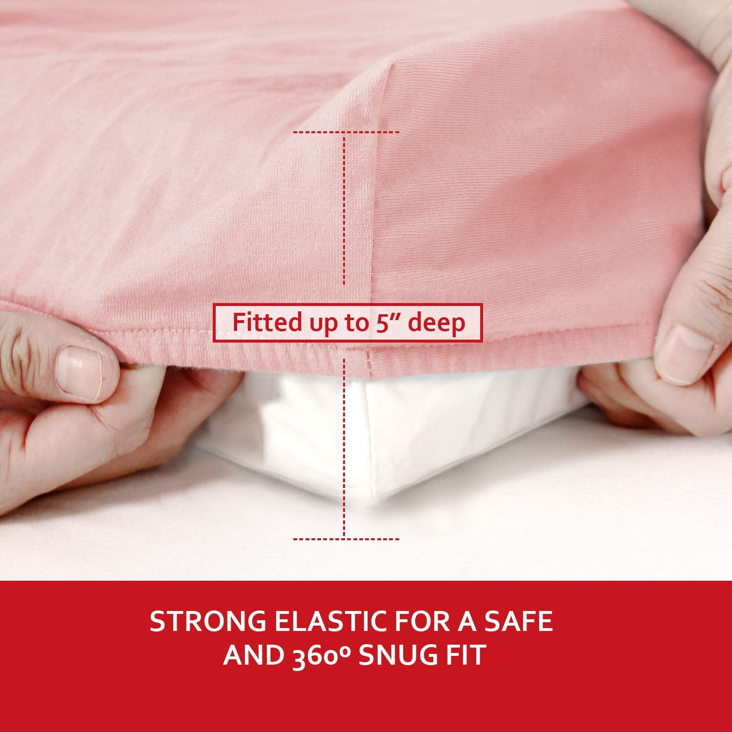 Changing Pad Cover Cotton Pink for Girl, 2 Pack Changing Table Pad Cover Cradle Sheet Soft and Breathable 16" X 32" for Standard Baby Changing Pads, Pink Changing Pad Cover