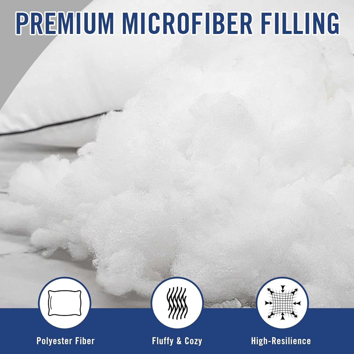 Standard Size Bed Pillows for Sleeping 4 Pack,Luxury Hotel Pillows,Comfortable and Supportive,Machine Washable,Suitable for Stomach,Back and Side Sleepers.