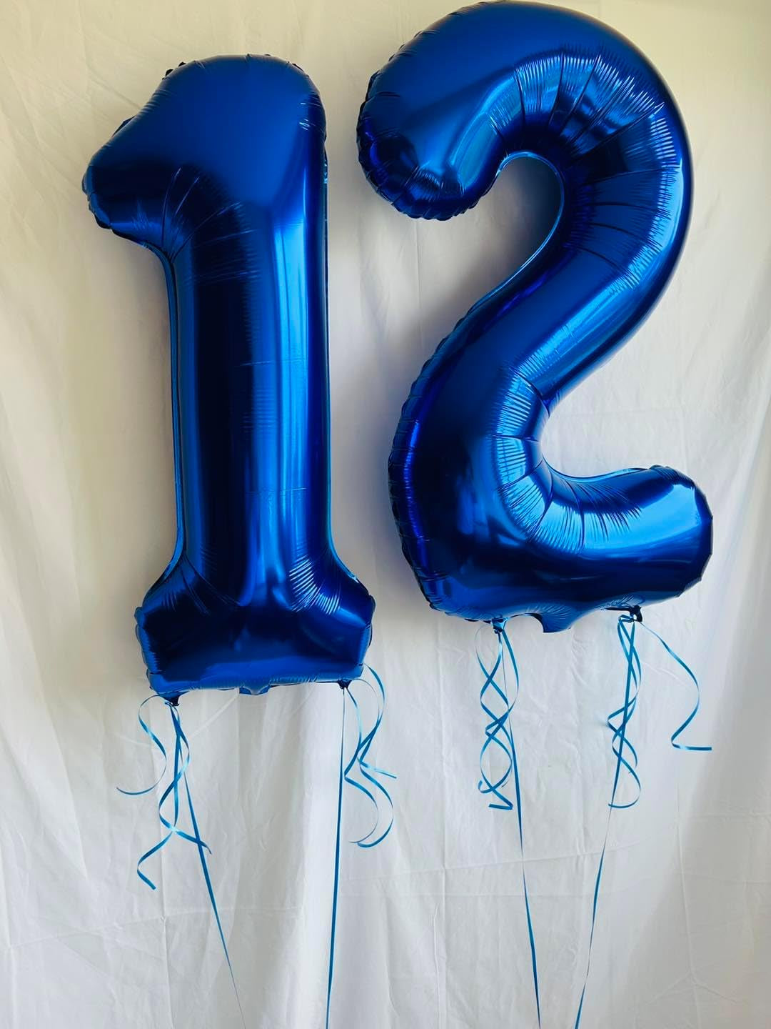 Metallic Blue Number 3 Balloon 40 Inch, 3 Balloon Number, 3Rd Birthday Decorations, Navy Blue Party Supplies for Boys Girls