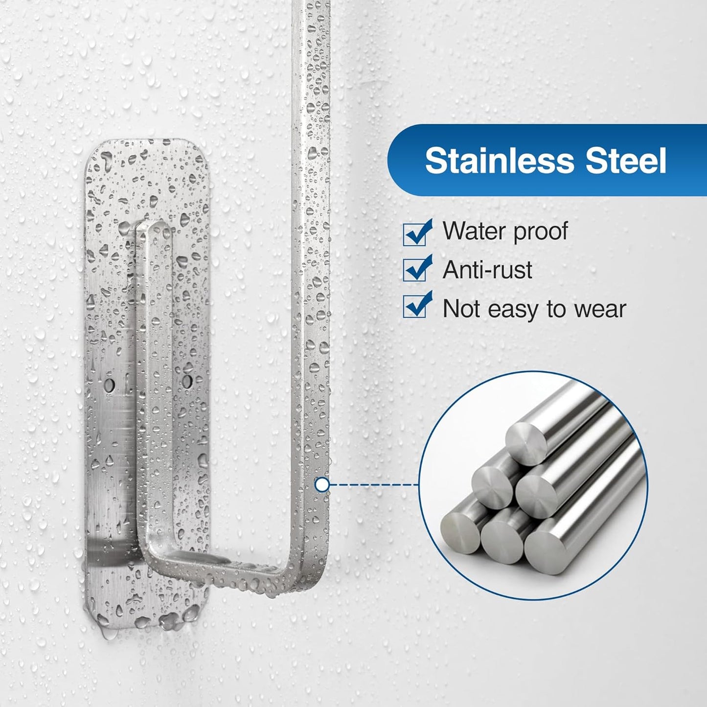 Paper Towel Holder under Cabinet - Both Available in Adhesive and Drilling - Upgraded Aluminum Paper Towel Holder Wall Mount - Kitchen Towel Holder