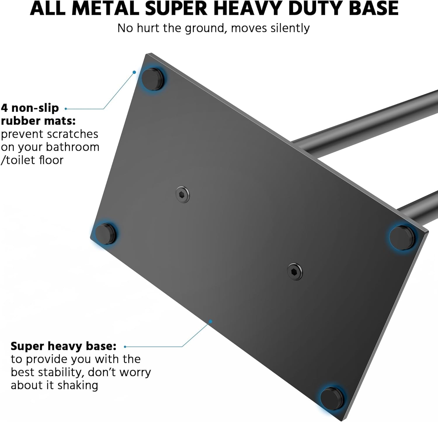 Black Toilet Paper Holder Stand with Phone Shelf, Bathroom Toliet Decor Decoration. Tissue Roll Free Standing Storage, Rv Accessories, Apartment Restroom Household Home Essentials