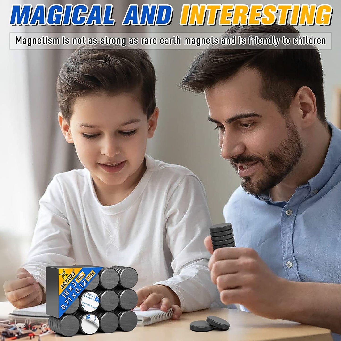 20Pcs Small Products for Crafts with Adhesive Backing, Ceramic Products Craft, round Circleproduct Perfect for Button, Craft, Hobbies, Science Projects - 0.71Inch X 0.12Inch