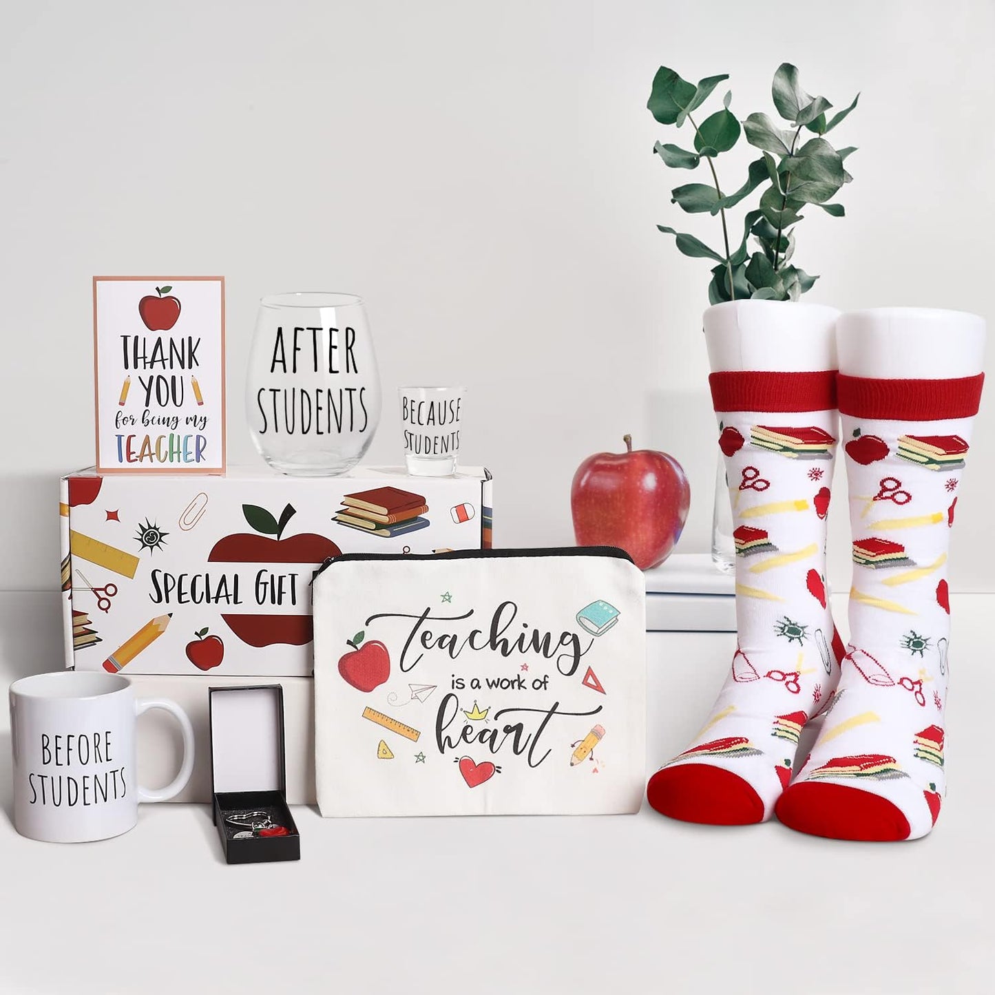 Teacher Appreciation Gifts, Best Teachers Gifts, Thank You Teacher Gift, Funny Back to School Gift for Teachers Women, 7 Pcs