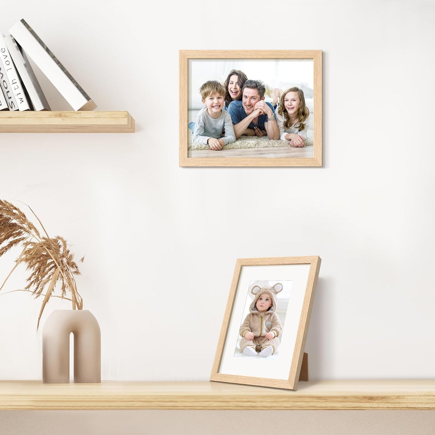 1Pack Wooden Frame 8X10 Bundle with 1 PVC 8X10