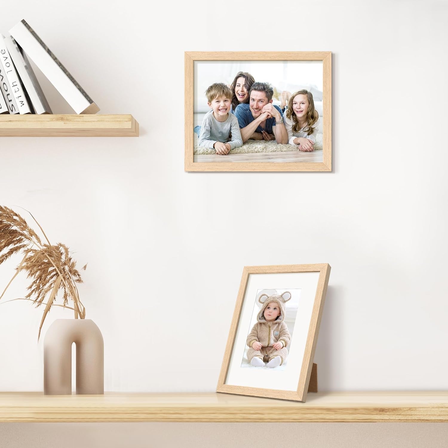1Pack Wooden Frame 8X10 Bundle with 1 PVC 8X10