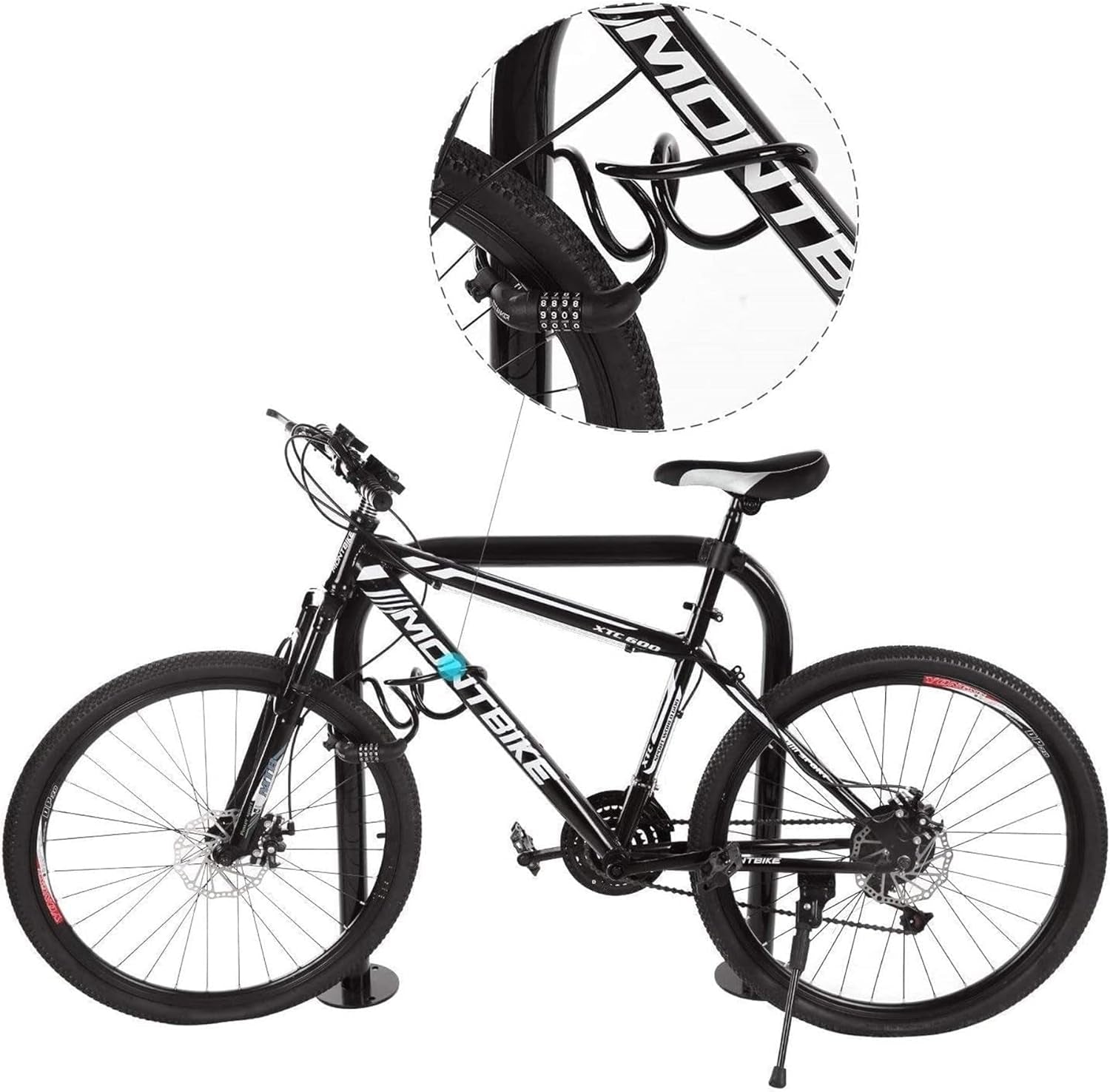 Bike Lock, Bicycle Lock 4 Feet Cable Lock 1/2 Inch Resettable Bike Lock Combination with Mounting Bracket, Bike Accessories for Bicycle, Electric Scooter, Motorcycle