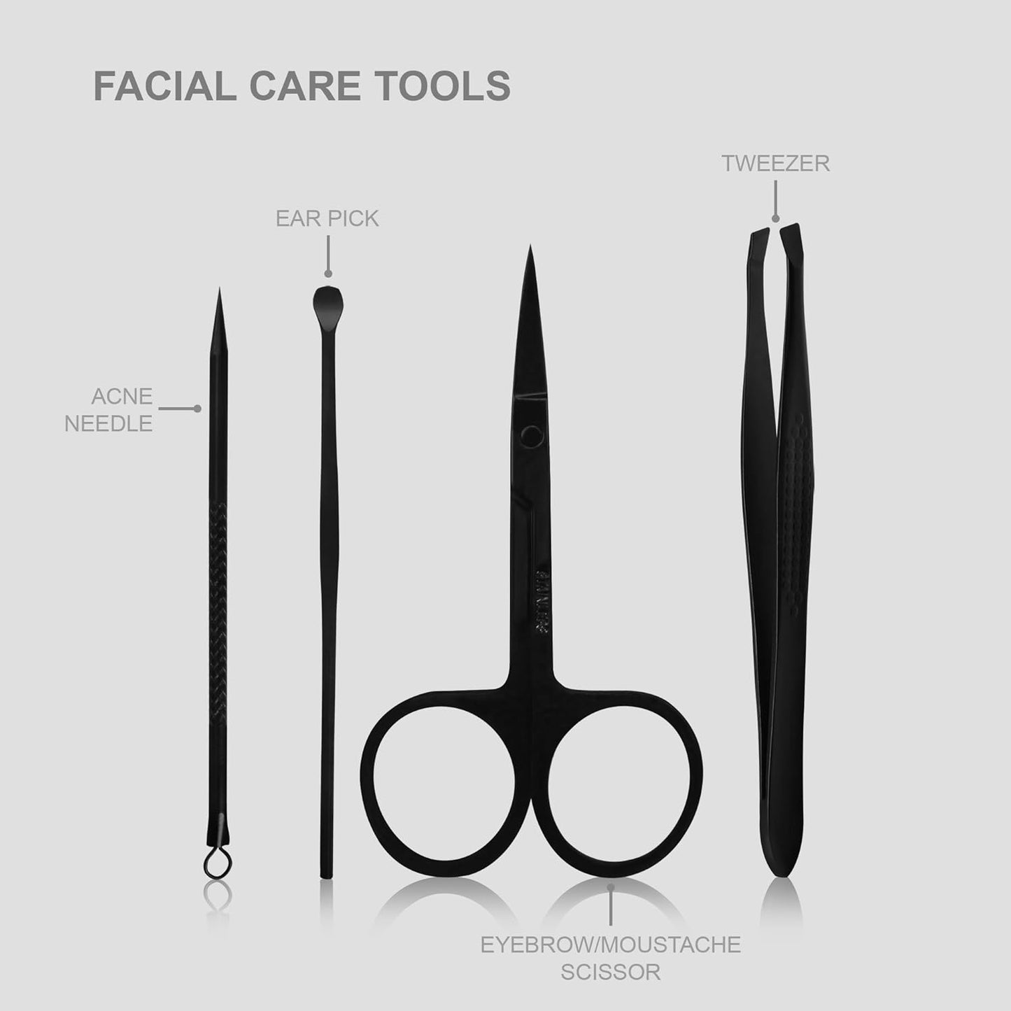 - Nail Clippers Professional Nail Kit or Manicure Kit for Women and Men - Stocking Stuffers or Groomsmen Gifts 15Pcs Pedicure Set for Fingernail, Toenail Clippers with Travel Case