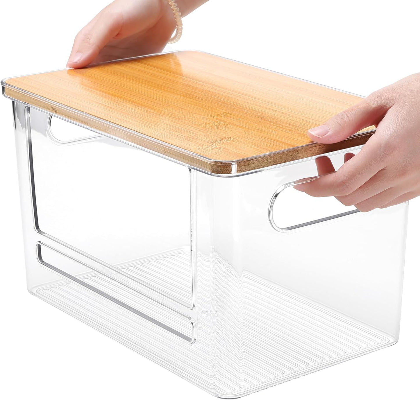 4 Pcs Extra Large Trash Bag Dispenser & Laundry Containers, Wall Mounted Clear Laundry Pods Container Dryer Sheet Holder with Lids for Laundry Room Organization and Storage