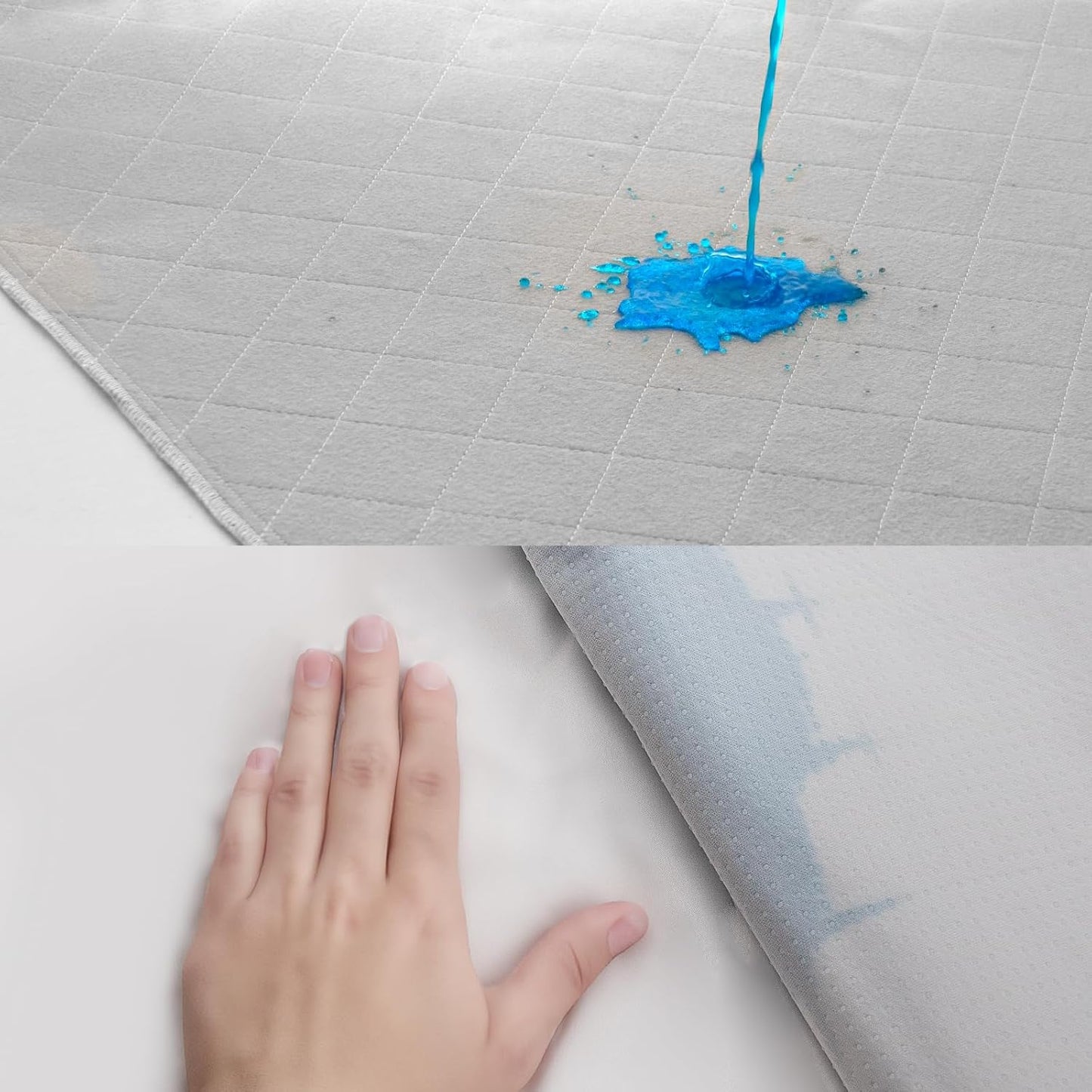 Bed Pads Washable Waterproof 2 Pack for Incontinence, Large 34 X 36 Inch Absorbent Underpads, Reusable Pee Pads for Kids, Adults, Pets, Gray