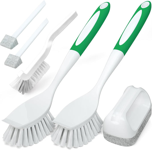 6Pack Kitchen Cleaning Brush, Green