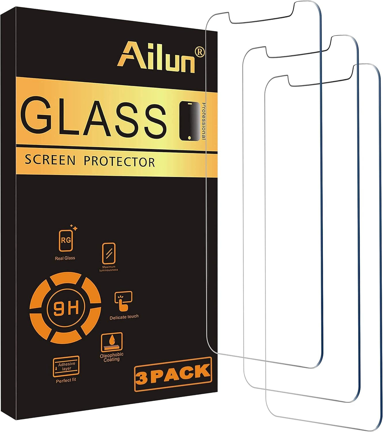 Glass Screen Protector Compatible for Iphone 12 Pro Max 2020 6.7 Inch 3 Pack Case Friendly Tempered Glass Privacy Screen Protector Compatible for Iphone 12 Pro Max 2020 6.7 Inch 2 Pack
