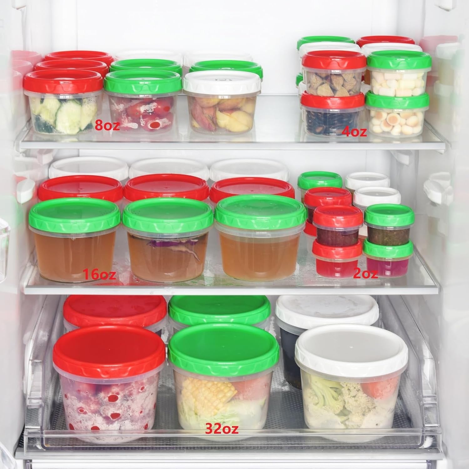 2 Oz Plastic Containers with Lids Small Salad Dressing Container to Go Condiment Sauce Dipping Cups Jars Airtight,6-Pack