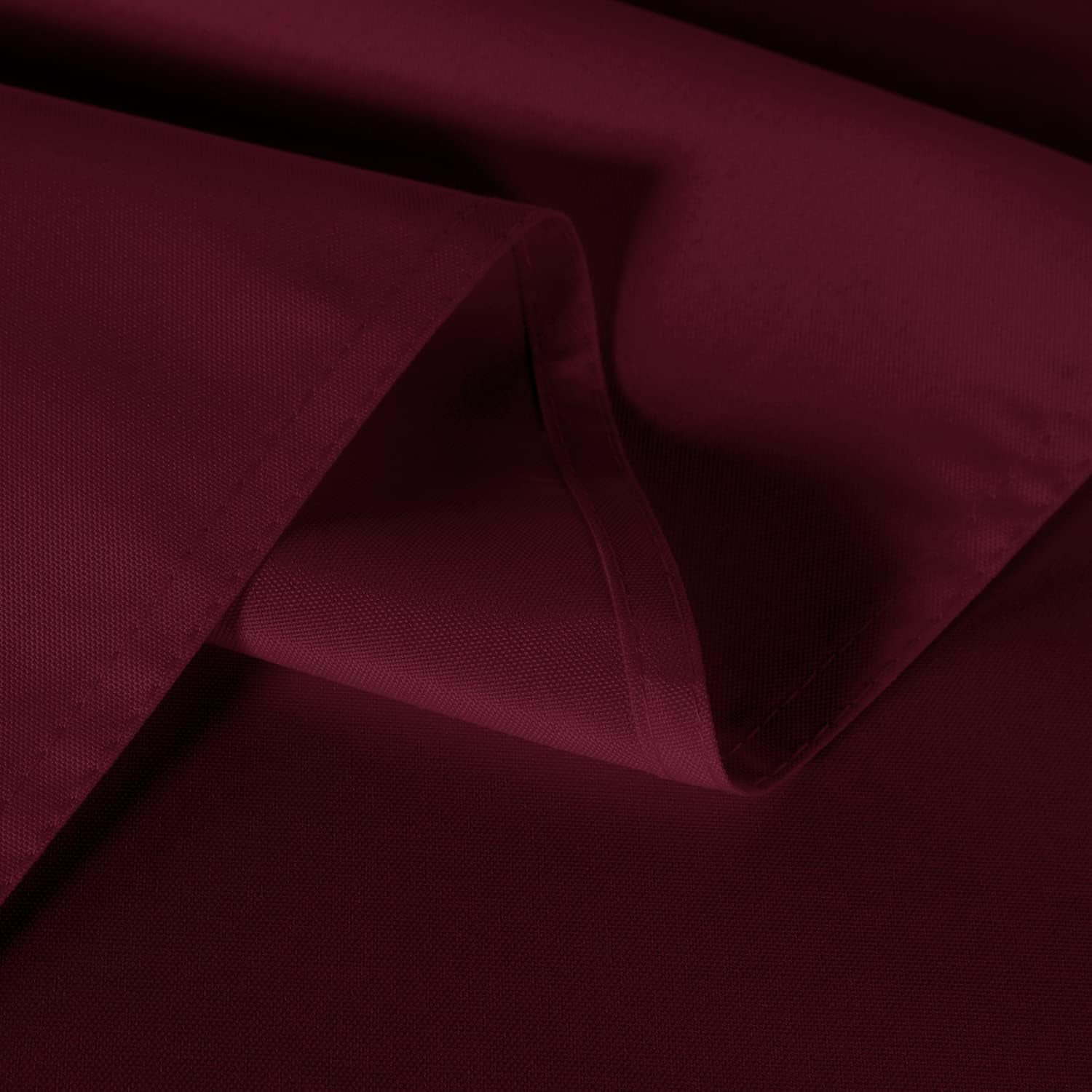 2 Pack Burgundy Tablecloth 60 X 102 Inch, Rectangle 6 Feet Table Cloth - Stain and Wrinkle Resistant Washable Polyester Table Cover for Dining Tables, Buffet Parties and Camping