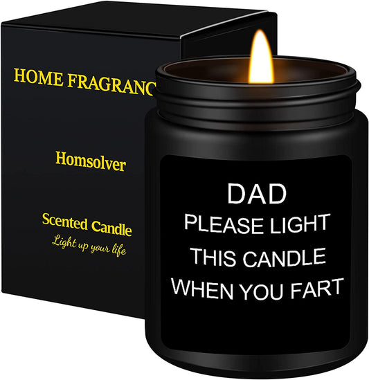 Gifts for Dad, Fathers Day Christmas Birthday Dad Gifts from Daughter Son - Sandalwood Scented Candle (7OZ)