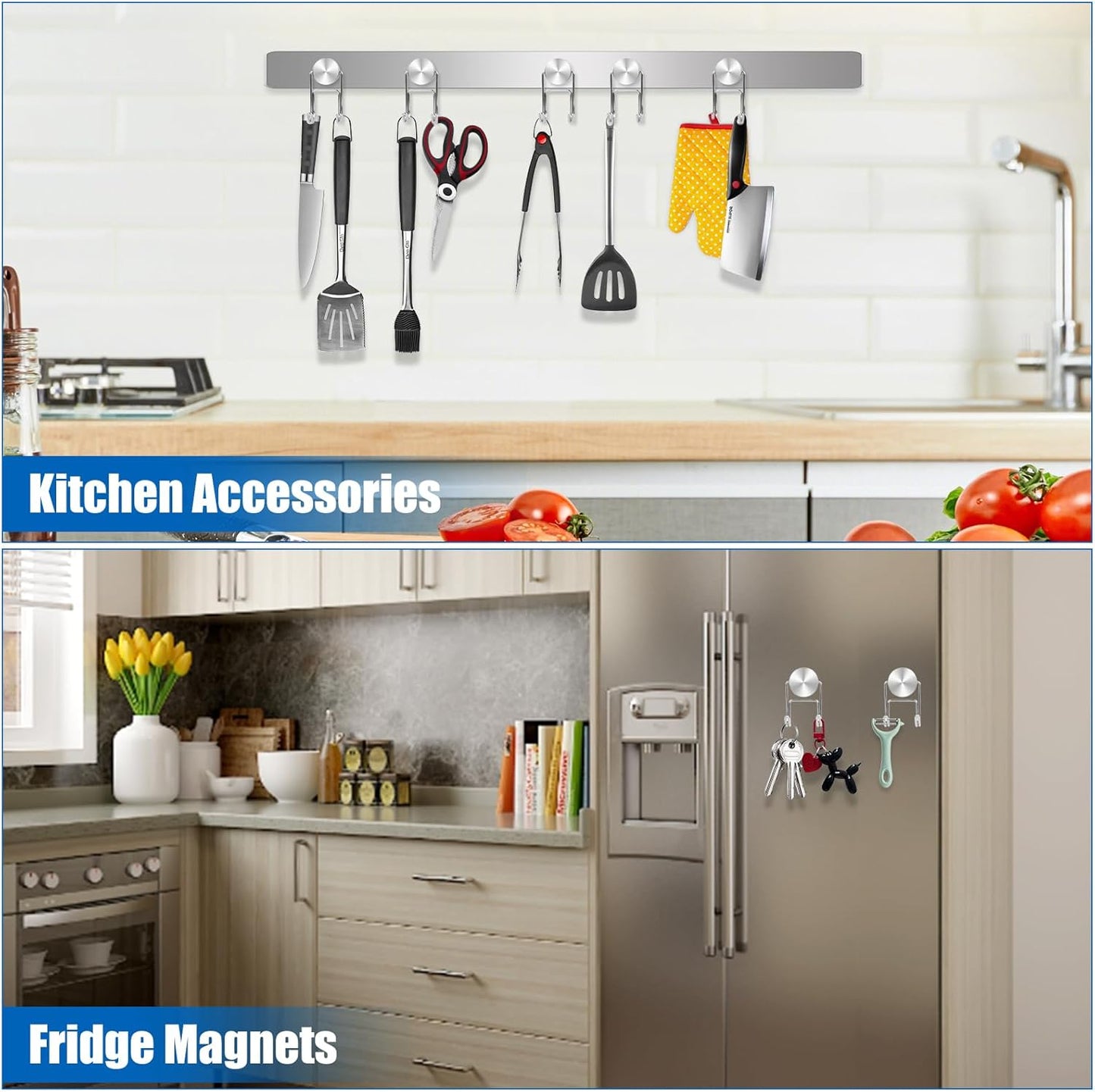 Magnet Hooks for Cruise Cabins, 80Lbs Swivel Magnets with Hooks, Cruise Ship Essentials, Heavy Duty Magnet Hook for Fridge, Hanging, Classroom, Whiteboard, Grill, and Strong Magnets -5 Pcs