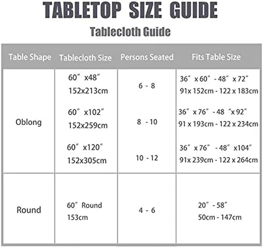 Outdoor and Indoor Table Cover - Washable, Waterproof, Wrinkle-Free Tablecloth with Zipper and Umbrella Hole for Spring/Summer Events, Picnics, BBQs, and Patios - White, 60" Round