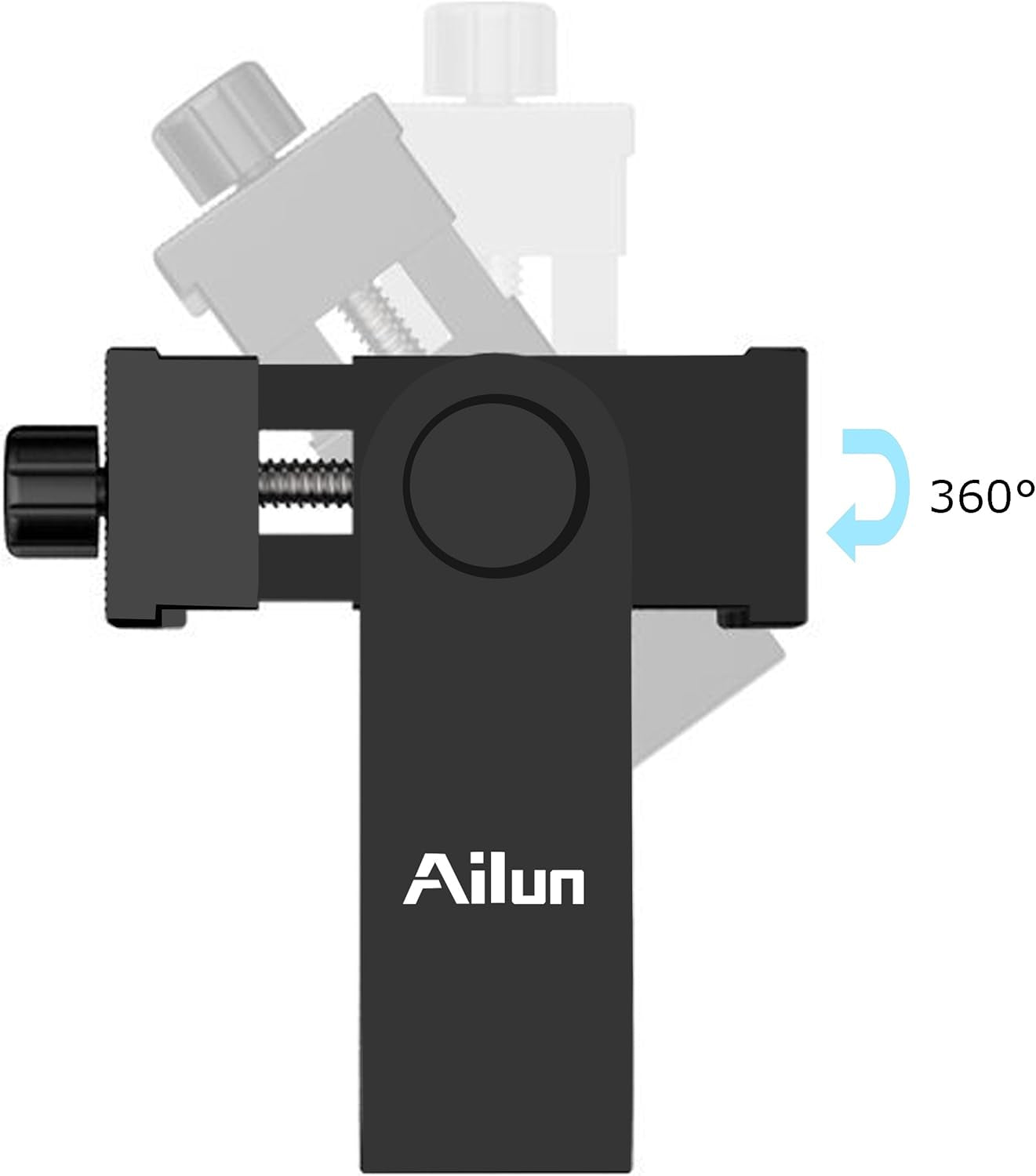 Phone Holder/Vertical and Horizontal Tripod Mount Adapter Rotatable Bracket with 1/4 Inch Screw, Adjustable Clip for Iphone, Android Cell Phone, Selfie Stick, Camera Stand