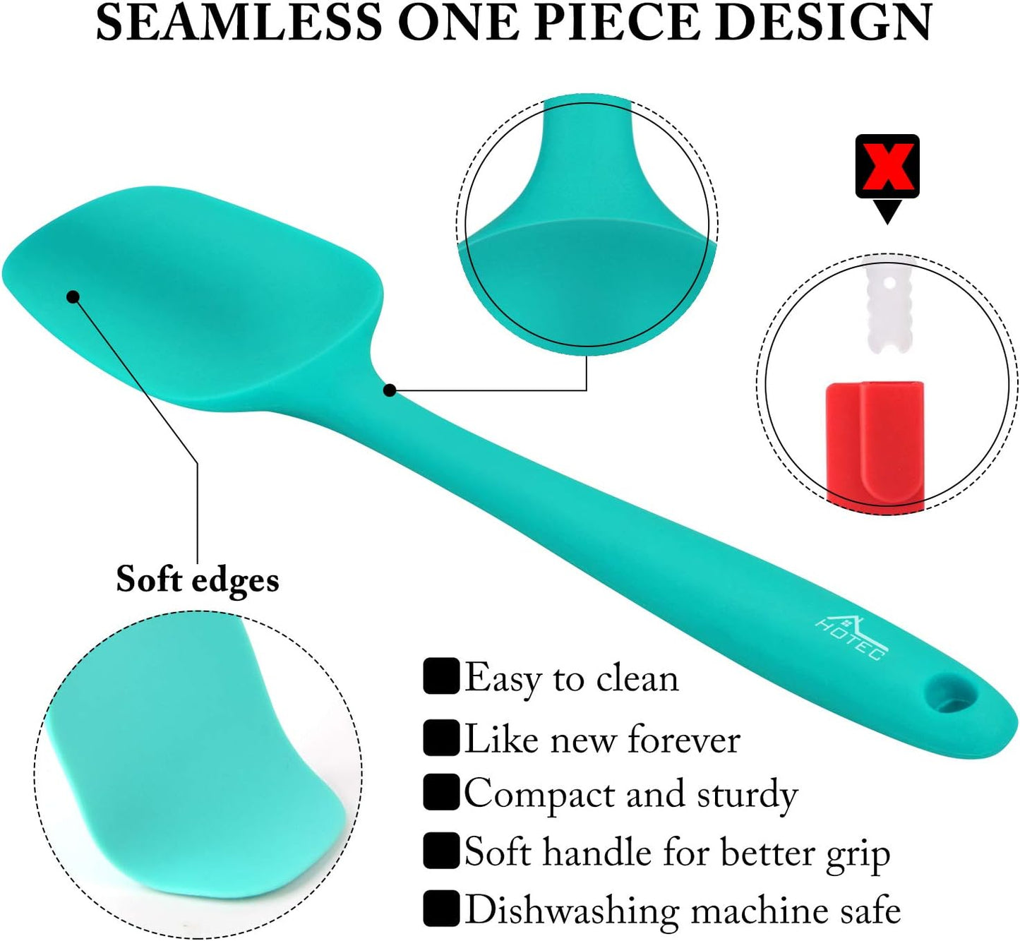 Unbreakable Cereal Bowls Set 8Pcs with Silicone Spatula Set 5Pcs