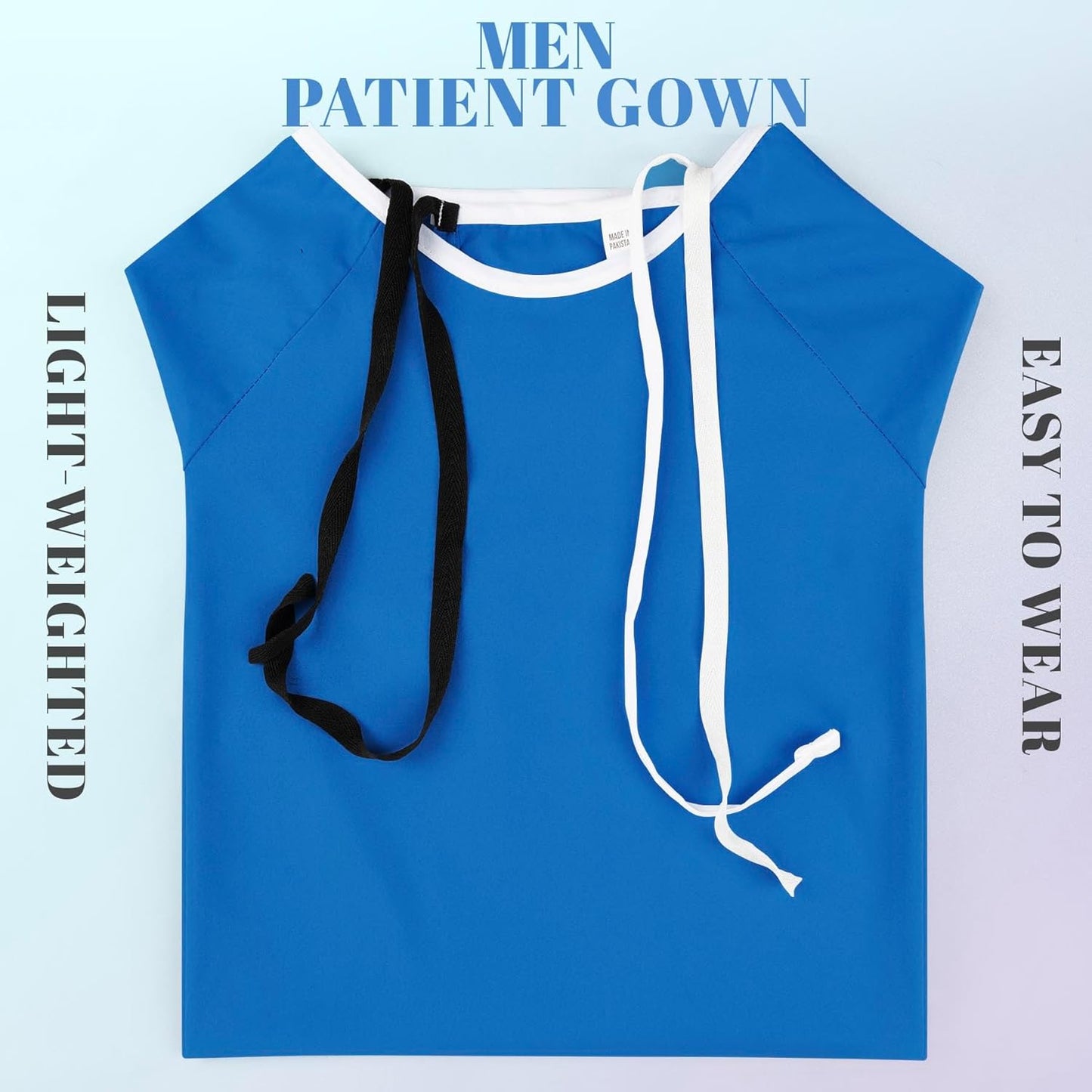 Men'S Hospital Gown Soft and Comfortable Patient Gown