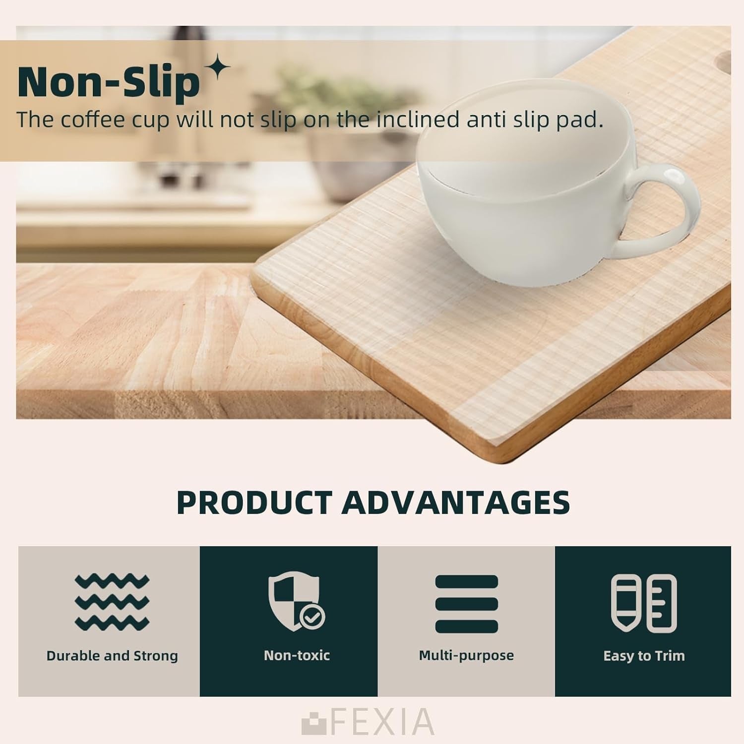 Shelf Liners for Kitchen Cabinets Non-Slip Drawer Liner 12 Inches X 5 FT Waterproof & Oil-Proof Non Adhesive Durable Material Fridge Lining for Shelves (Clear)