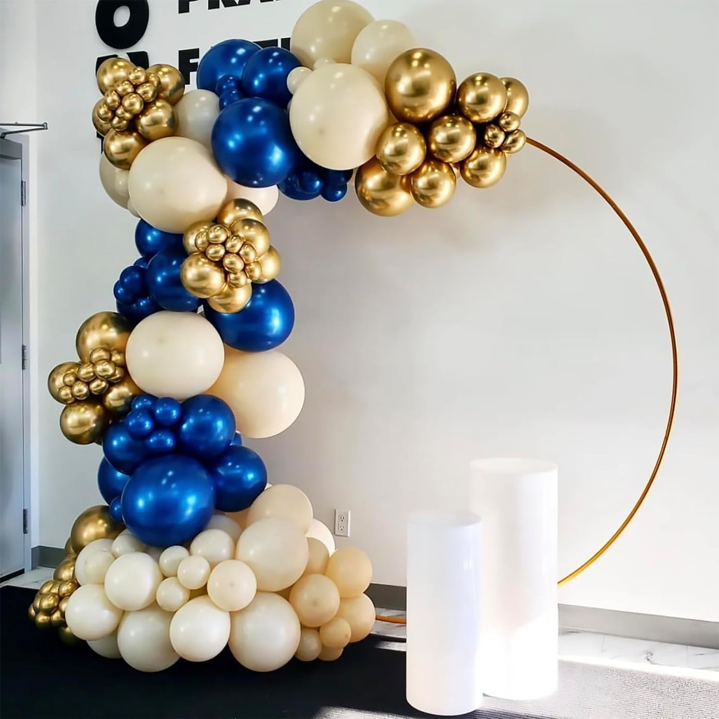 120Pcs 5 Inch Metallic Gold Balloons, Small Chrome Gold Latex Balloons for Graduation Engagement Wedding Birthday Party Decorations