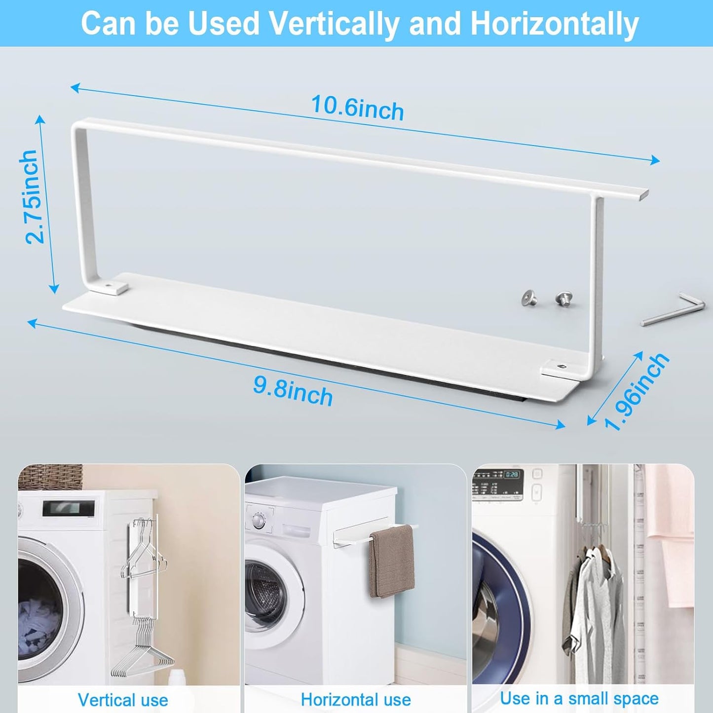 Hanger Organizer Magnetic Hanger Holder for Washing Machine Laundry Room Organization,Clothes Hangers Stacker Coat Hanger Stacker Stand Rack for Adult Kids Velvet Pants Hangers Storage