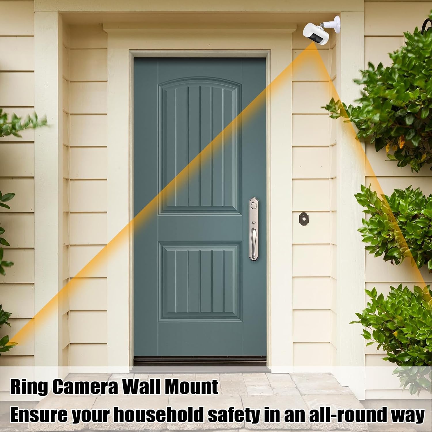 6-Pack Adjustable Wall Mount Holder for Ring Indoor/Outdoor Cameras - Adhesive Security Mounting Bracket (Camera Not Included)