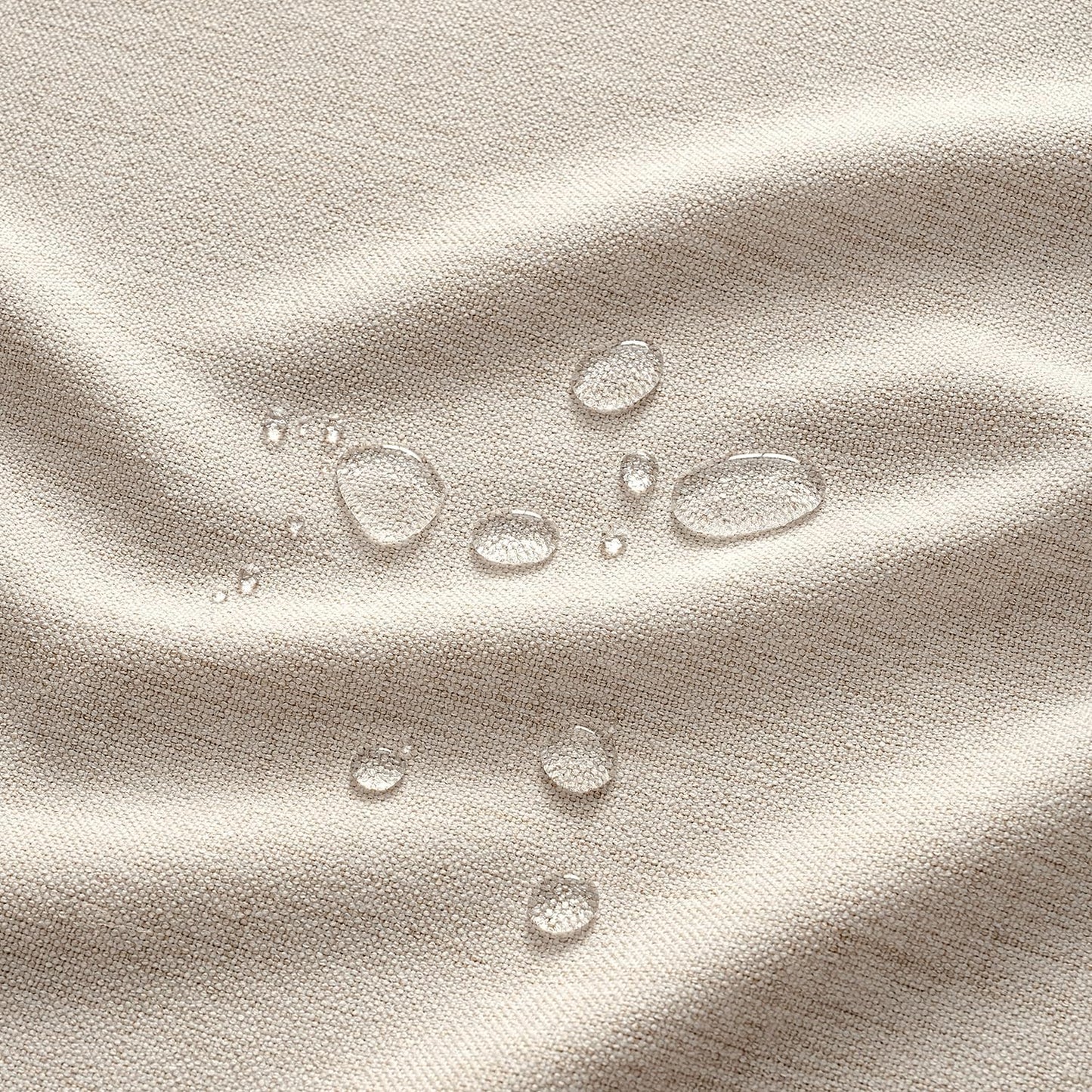 Grayish White Linen Tablecloth 60X84 Inch Rectangle Table Cloth Waterproof,Stain Resistant & Wrinkle Resistant for Dining Party Wedding