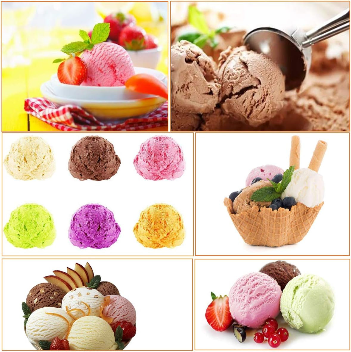 Cookie Scoop Set - #60/1 Tbsp, #40/2 Tbsp, #20/ 3Tbsp - 3 PCS Cookie Scoops for Baking Set of 3 - Cookie Dough Scoop - Made of 18/8 Stainless Steel