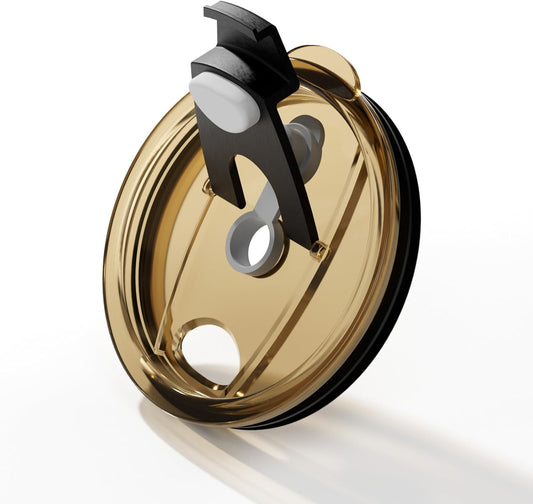 Replacement Lid for 20 Oz Cup, Replacement Lid Compatible with YETI 20 Oz Cup, 20 Oz Non-Spill Lid (Amber)