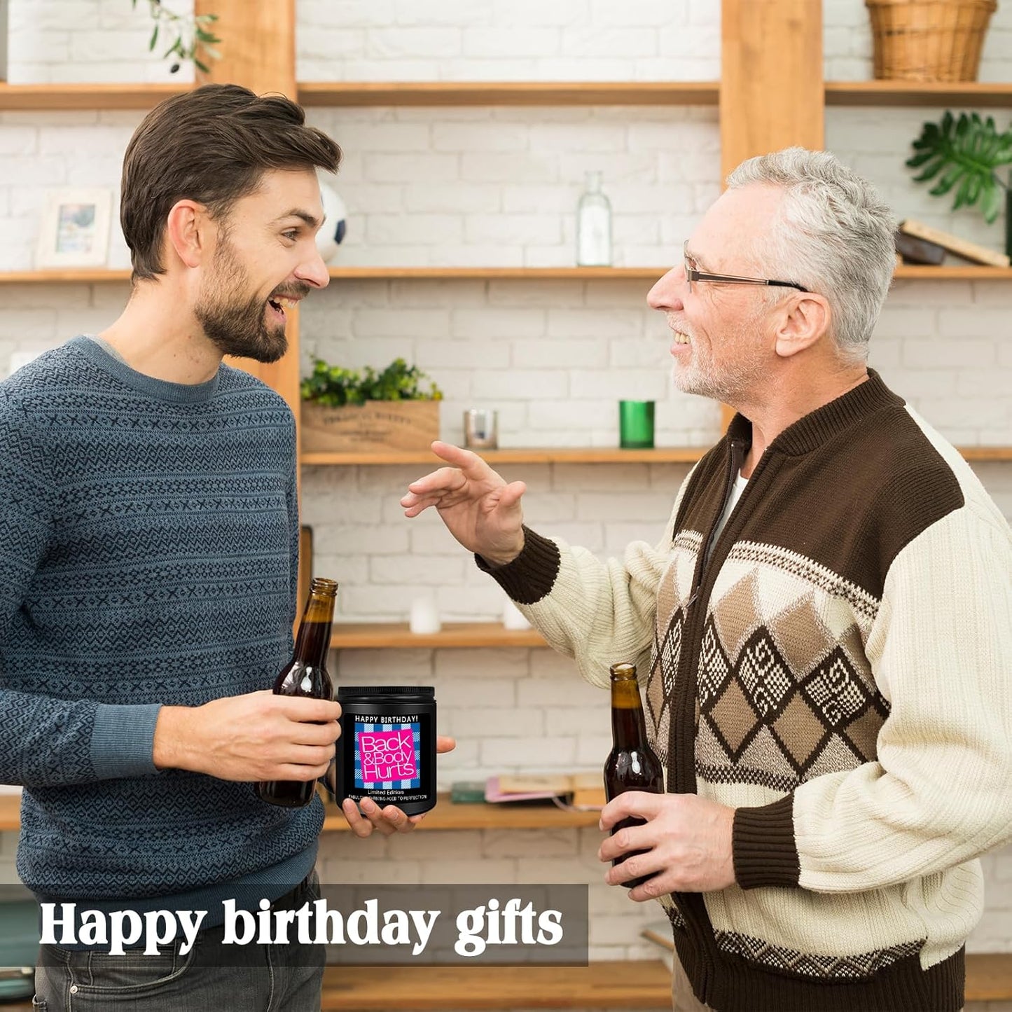 Birthday Dad Candle Gifts for Men, Happy Fathers Day Gift Ideas for Him Her, Funny Lavender Scented Lavender Candles