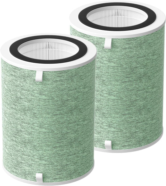 MR7566 Replacement Filter for MORENTO MR7566 Air Purifier - 4-In-1 High-Efficiency H13 True HEPA Filters for Odor and Smoke Reduction, 2-Pack