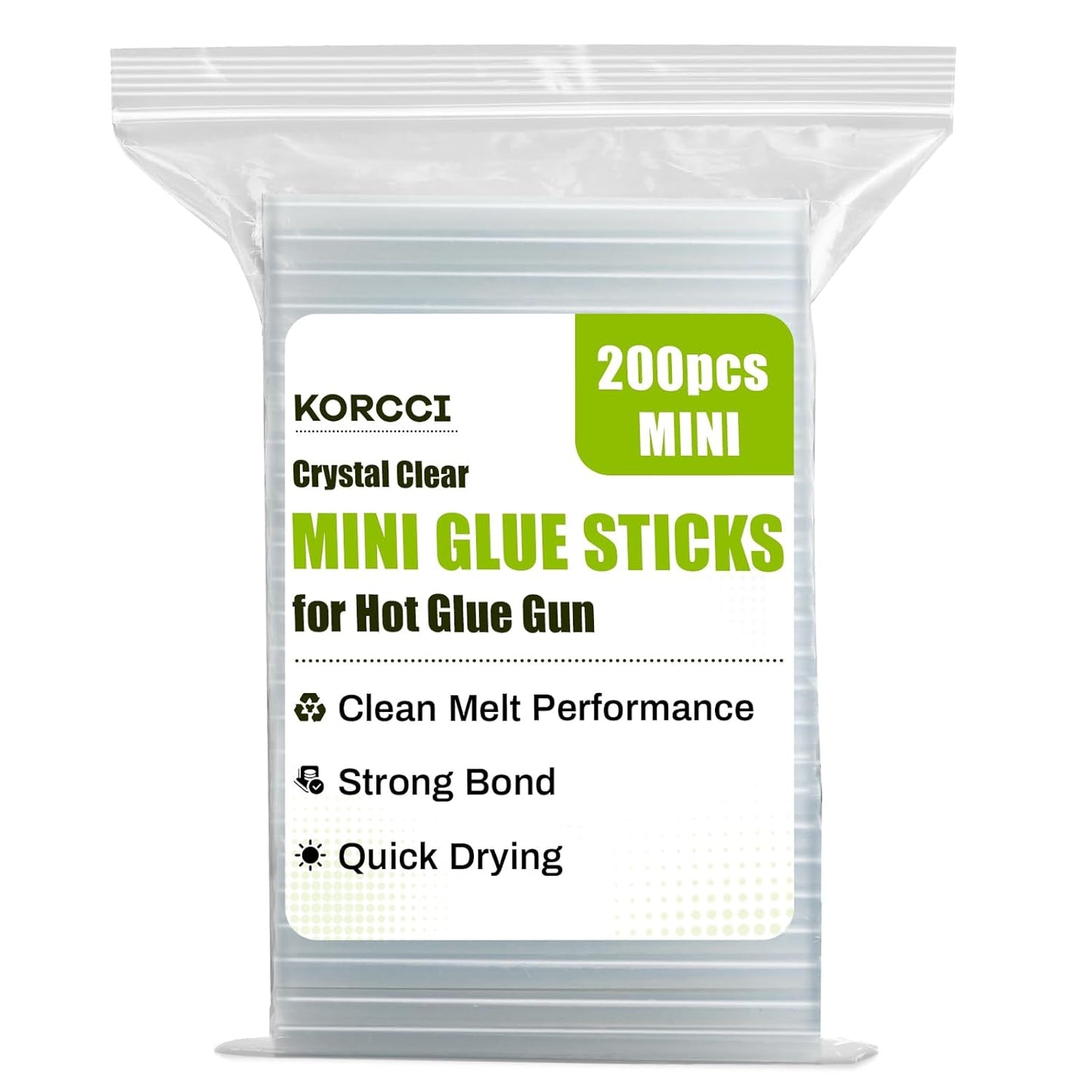 200 Pcs Mini Hot Glue Sticks, 0.27" Diameter and 4" Length – All Temperature Compatible for DIY, Crafting, Repairs – Strong Bond, Compatible with All 0.27" Mini Glue Guns