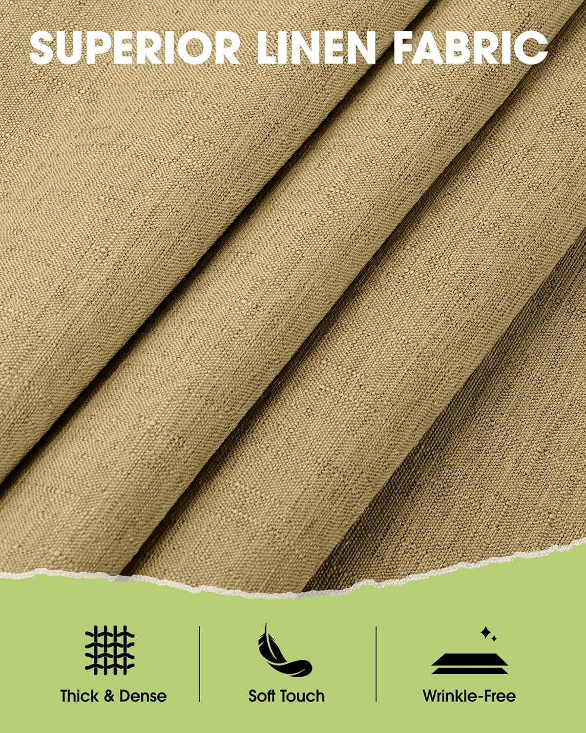 Rectangle Linen Tablecloth Waterproof & Stain Resistant, Wrinkle-Free Table Cloth Adds Elegance and Protection, Ideal for Dining, Party, Wedding and Outdoor, 52 X 70 Inch, Coffee