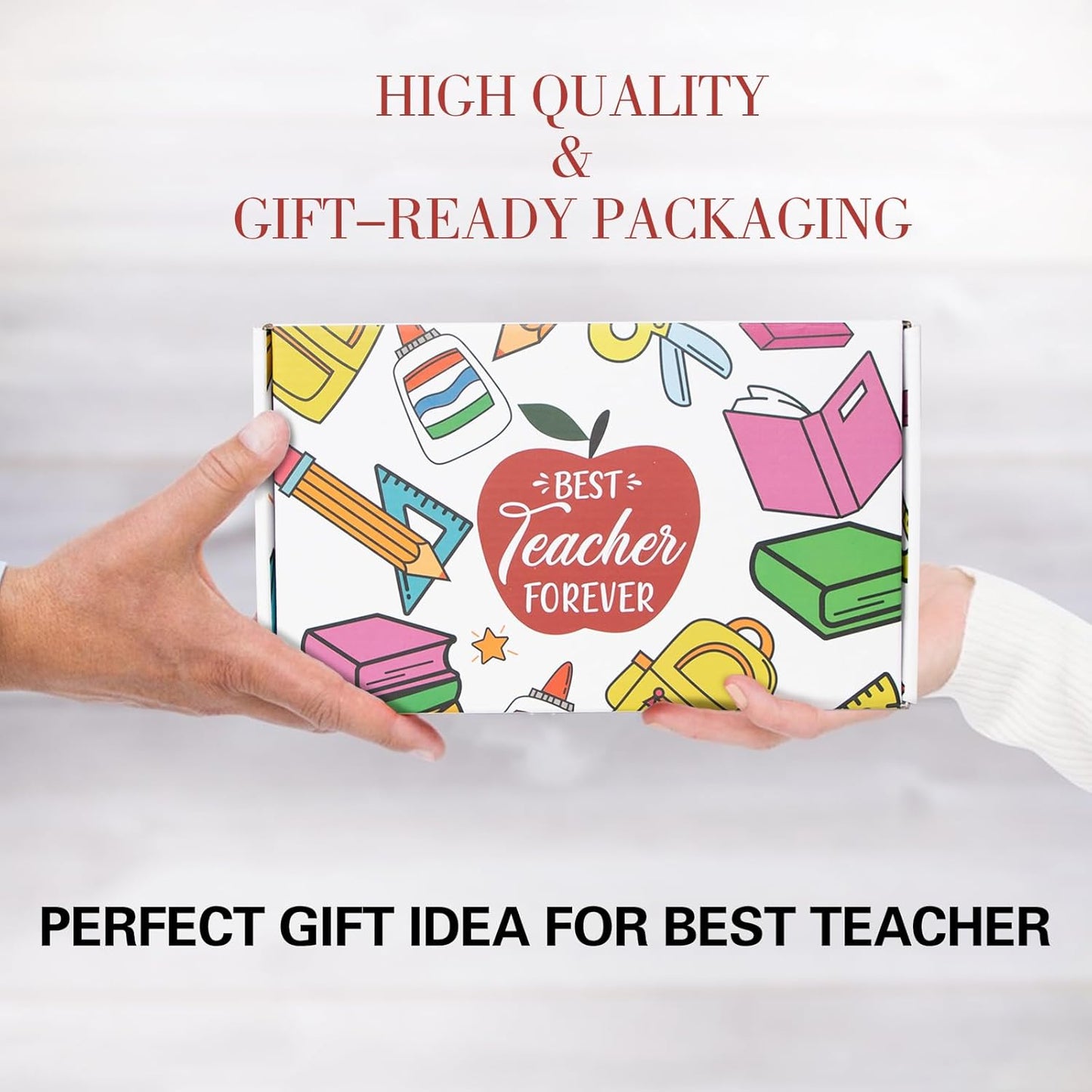 Teacher Appreciation Gifts for Women - 11Oz Coffee Mug & 19Oz Wine Glass, Funny & Thank You Gifts, before & after School Drinks