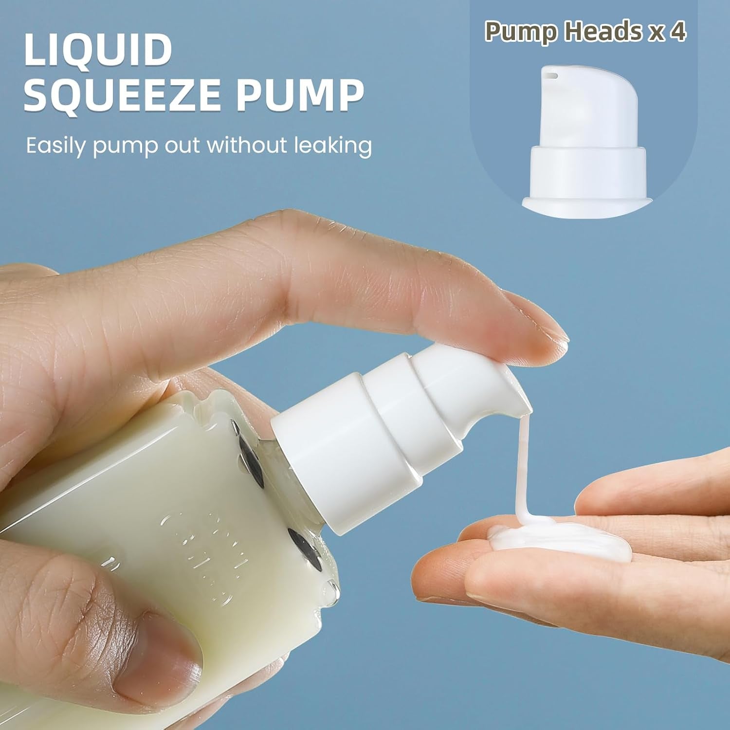 3Oz Travel Bottles Set, Tsa Approved Portable Travel Containers for Shampoo Liquid with Labels, Containers Dispenser Set - Blue