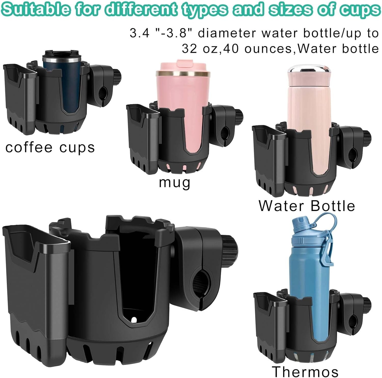 Hunting Accessories,Tree Stand Cup Holder for Deer Duck Turkey Hunting Essentials,Hunt Gear Gifts for Men,Tethered Saddle Huntings Platform System Kit Hunt Ground Blind Swivel Chair Equipment (1PCS)