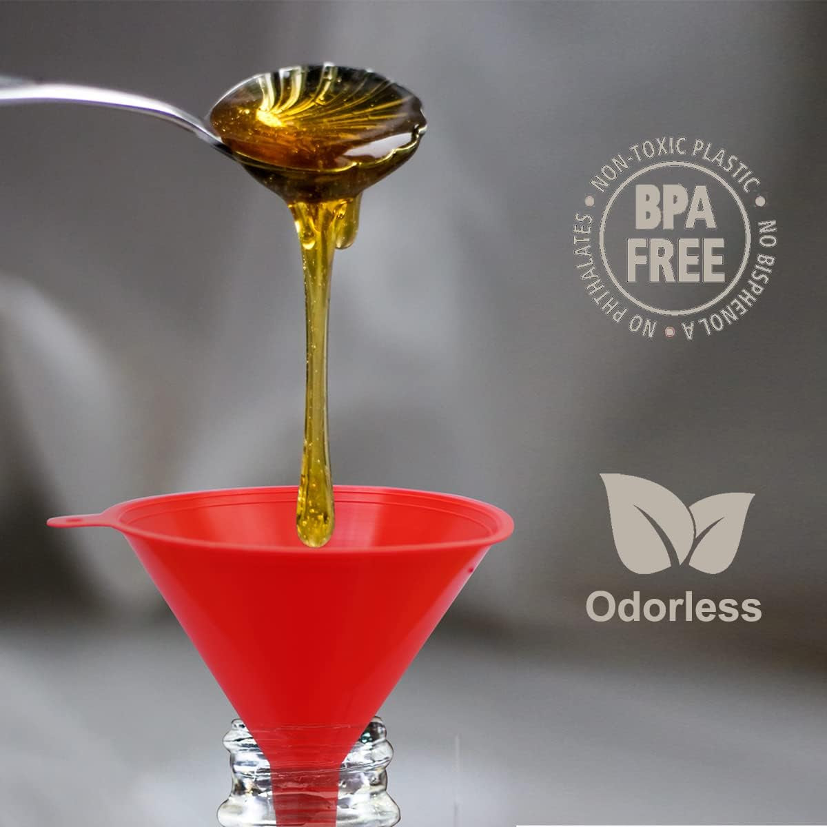 Collapsible Silicone Funnels 4 Pack + Silicone Funnels 4 Pack