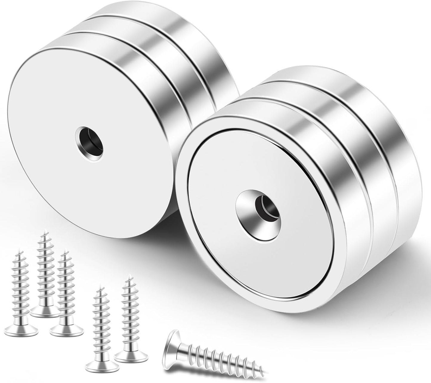 Refrigerator Magnets 12Pcs Magnet Clips Fridge Magnetic,Strong Neodymium Cup Magnets, Waterproof, Rare Earth