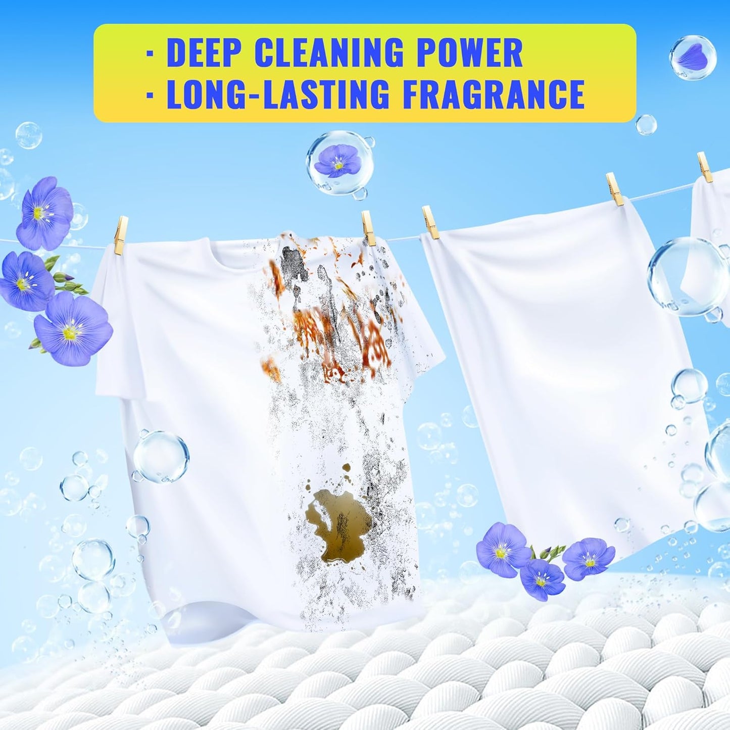 Laundry Detergent Sheets - 60 Loads (30 Sheets) Fresh Linen Scent - Hypoallergenic,Eco Friendly Laundry Soap Sheets Ultra-Concentrated Travel Detergent Sheets.Plastic-Free,Liquidless.
