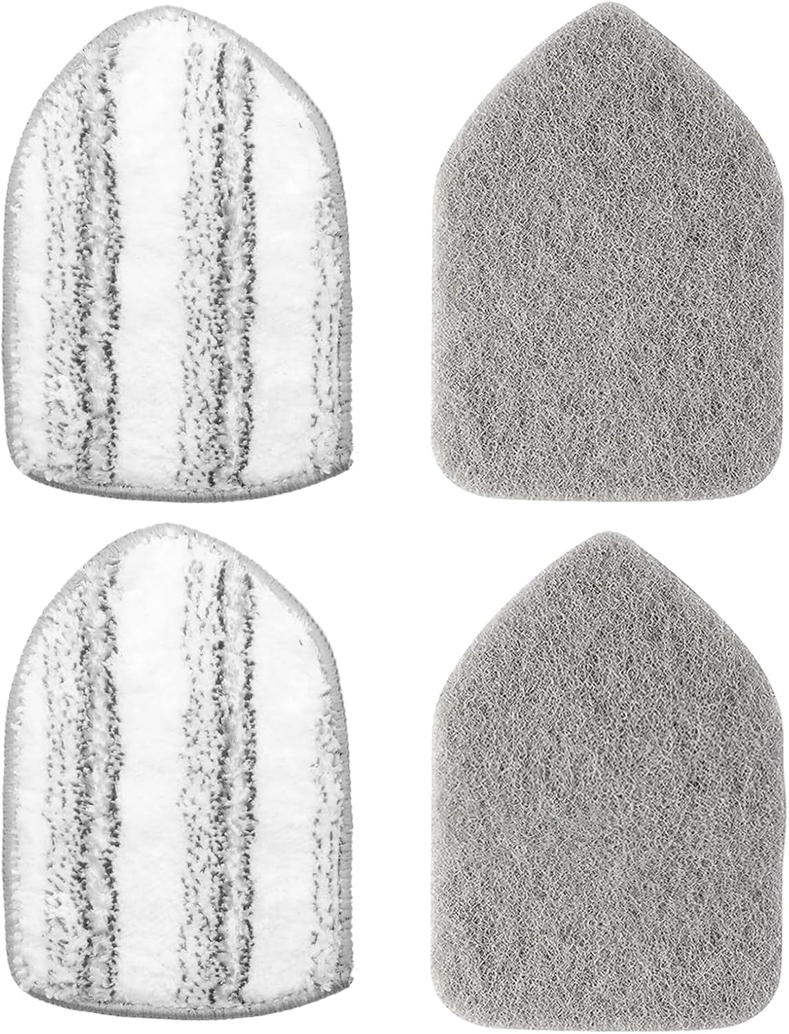 Scouring Pads Microfiber Cloth Refill 4 Pack, for Tile and Bathtub Scrubber Brush Heavy Duty Scrubbing Sponge Scratch Free Reusable for Cleaning Bathroom Kitchen Walls Tub Tiles Sink