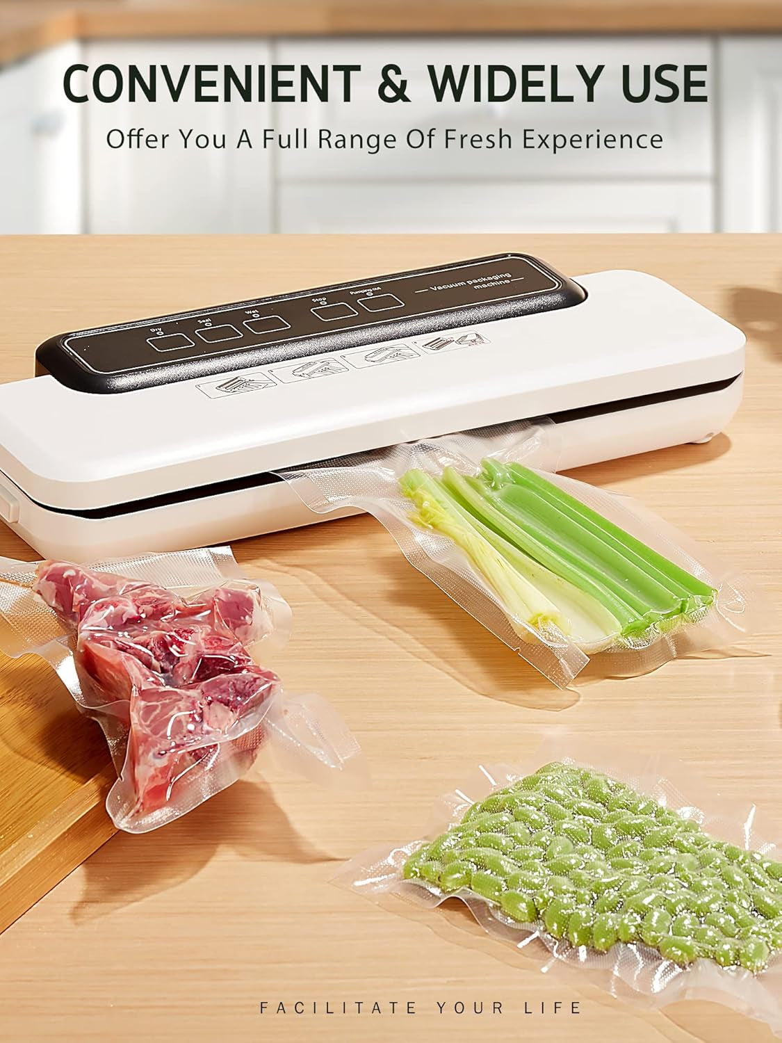 200 Count Vacuum Sealer Bags Quart 8 X 12 Inch for Seal a Meal, Commercial Grade BPA Free Heavy Duty Precut Seal Bags, Food Vac Bags for Storage, Meal Prep or Sous Vide