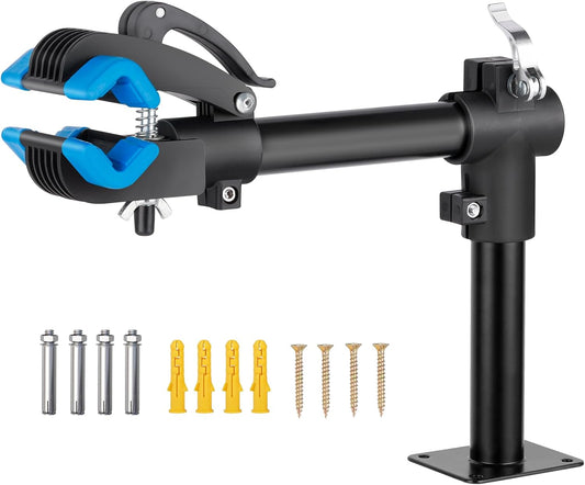 Bike Repair Stand Bench Mount Bike Stand Wall Mounted Bike Work Stand Bicycles Maintenance Rack Bike Clamp for Road Mountain Bike,Road Bike