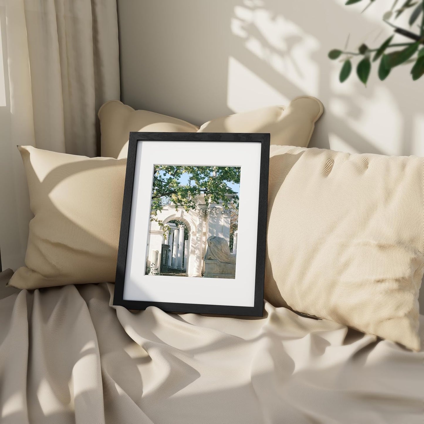 11X14 Picture Frame, Display Pictures 8X10 with Mat or 11X14 without Mat, Photo Frame for Wall Mounting, Black, 1 Pack