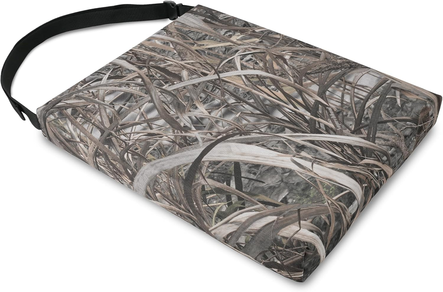 1PCS Portable Hunting Seat Cushion, 16.5 X 14.1 X2.3In Thickening Lightweight Outdoor Cushion, Waterproof Sponge Dirty Proof Pad for Hunting, Camping, Stadium, Outdoor Sports(Reed Camouflage)