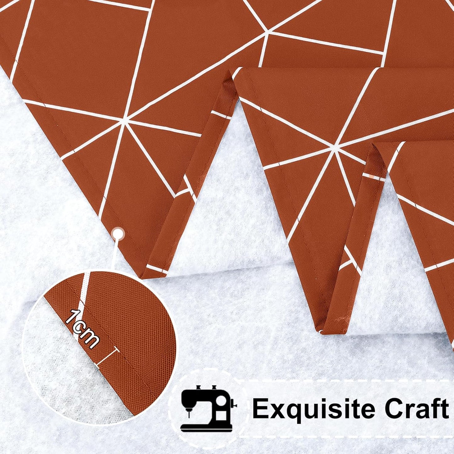 Rectangle Vinyl Tablecloth, 4 Foot Elastic Fitted Table Cover with Flannel Backing, 100% Waterproof Plastic Table Cloth for Picnic, Camping, Outdoor (Rust, 30X48 Inch)