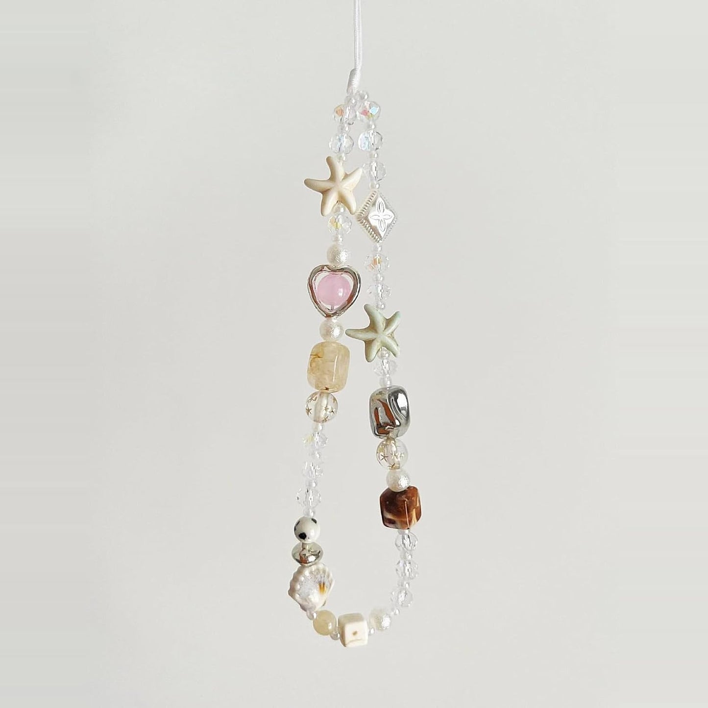 Beaded Camera Wrist Strap Cute Digital Camera Charm Lanyard Phone Charms Strap Beaded Camera Chain for Phone Bag Keychain