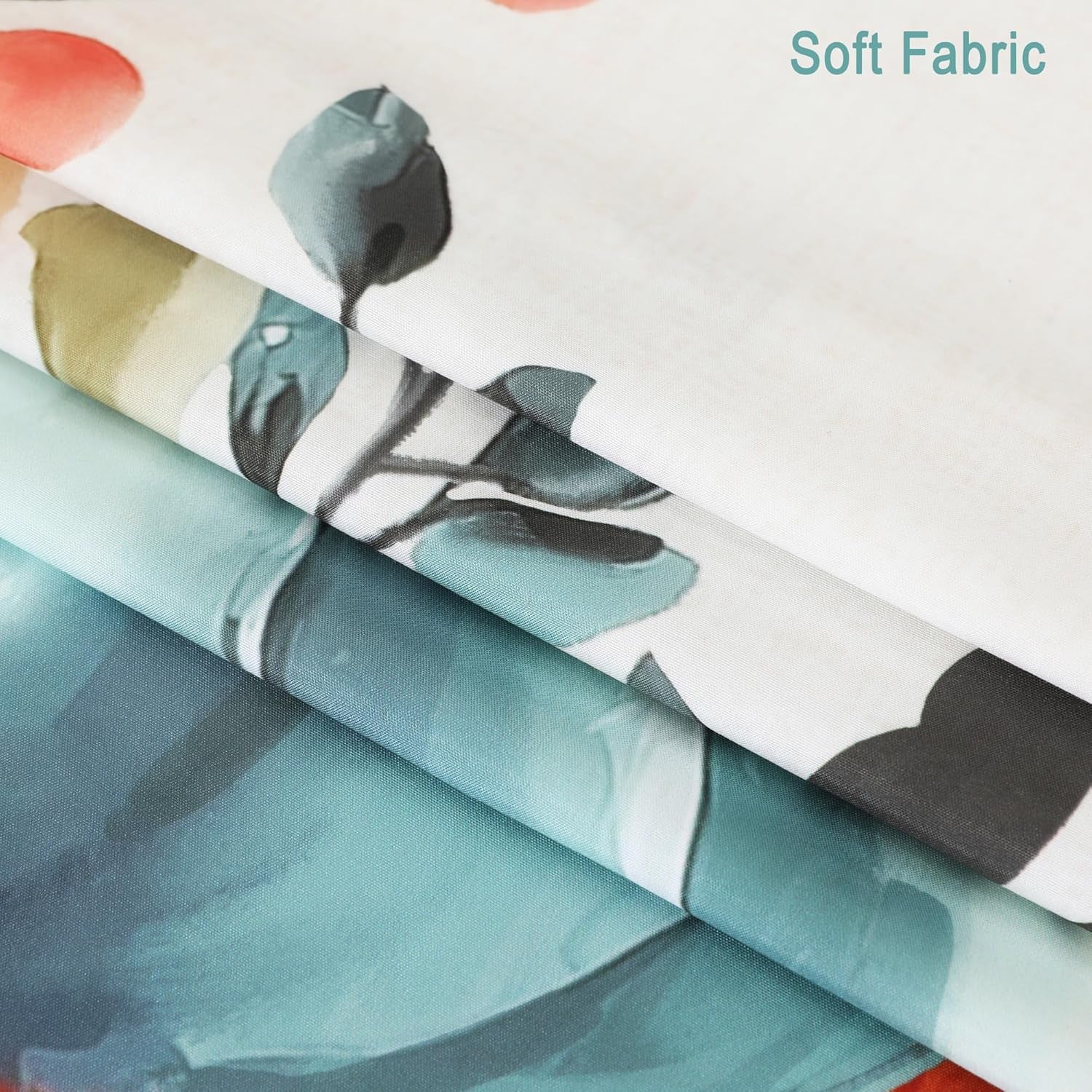 Autumn Pumpkin Fall Shower Curtain for Halloween Thanksgiving Harvest, Maple Leaf Floral Shower Curtain for Bathroom Decor, Polyester Waterproof Fabric, 72Wx72L Inch