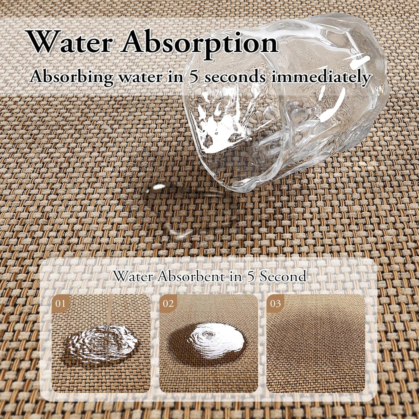 Farmhouse Kitchen Entryway Rug, 2X3 Door Mat Indoor Entrance Washable Small Bathroom Rugs for Bedroom Non Slip Neutral Indoor Floor Carpet for Front Door Porch, Beige